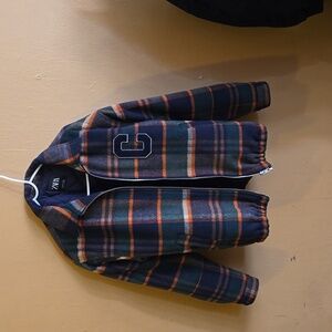 Zara Boys Plaid Bomber